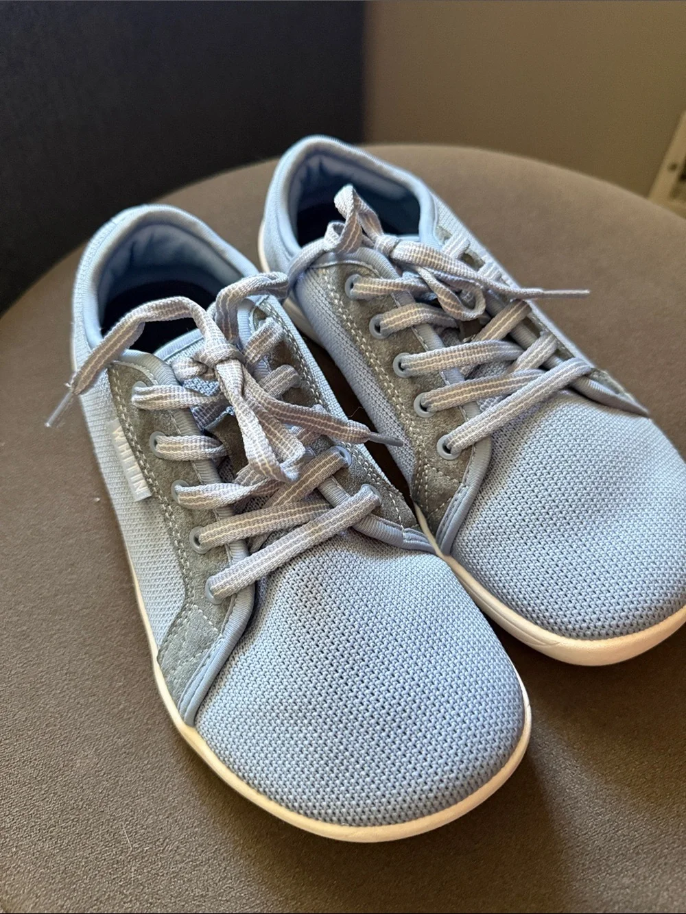 WITHIN Minimalist Barefoot Powder Blue Womens 38/7.6-8 Sneakers Zero Drop Sole